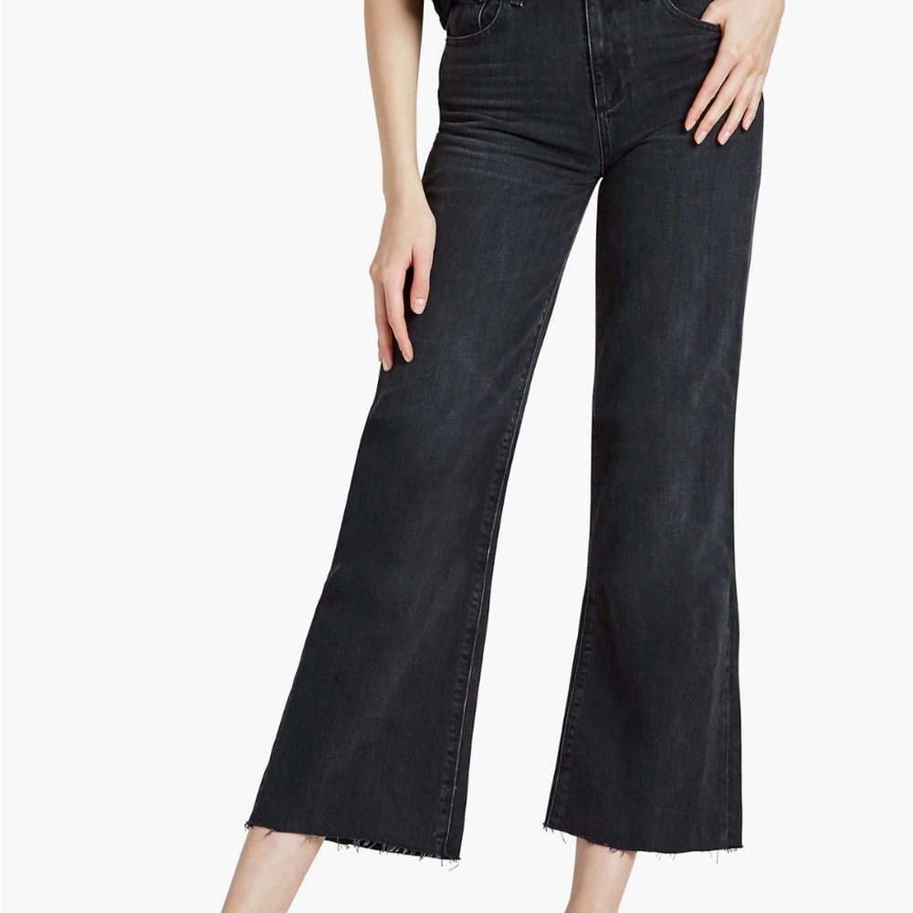 NWT WOMEN'S LUCKY BRAND SZ 2/26 BLACK CROPPED WIDE